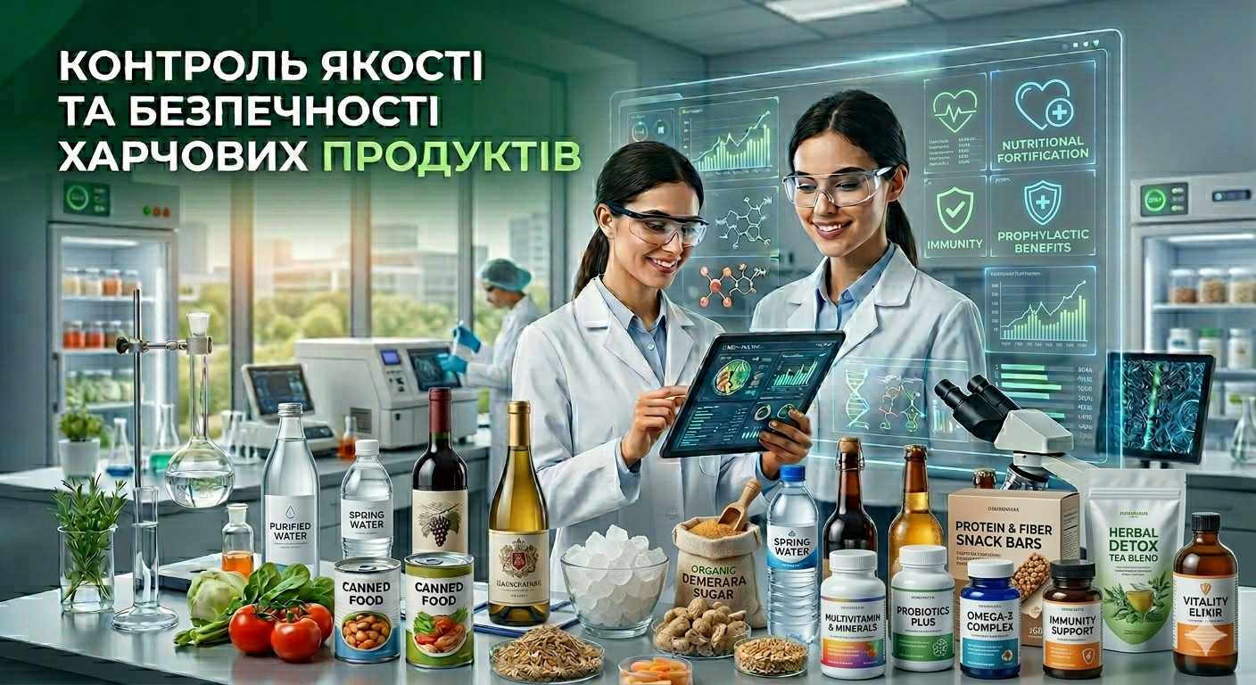 Комплексна дисципліна. Контроль якості та безпечності харчових продуктів