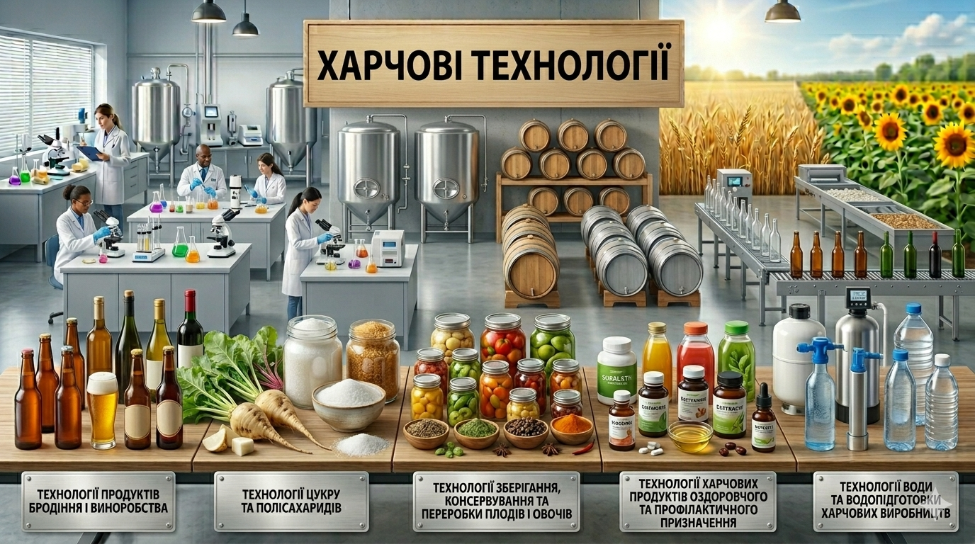 Комлексна дисципліна. Харчові технології